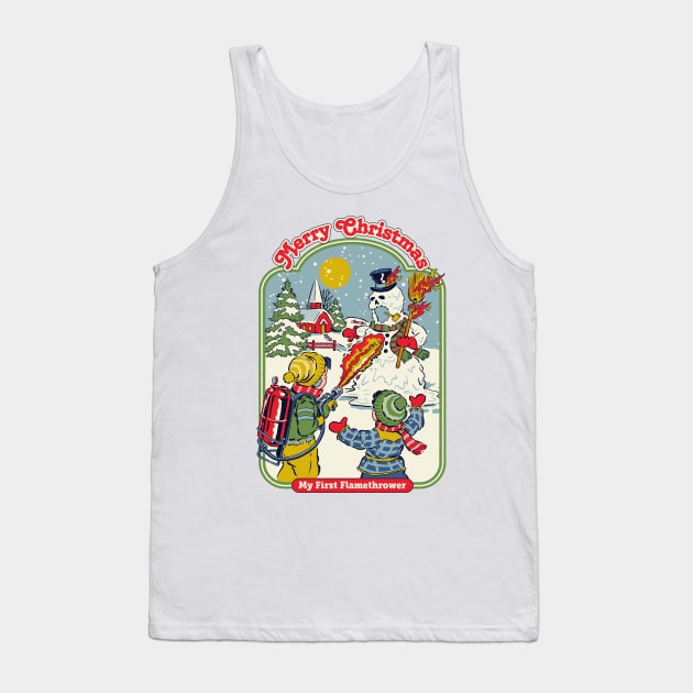 My First Flamethrower Tank Top by Steven Rhodes